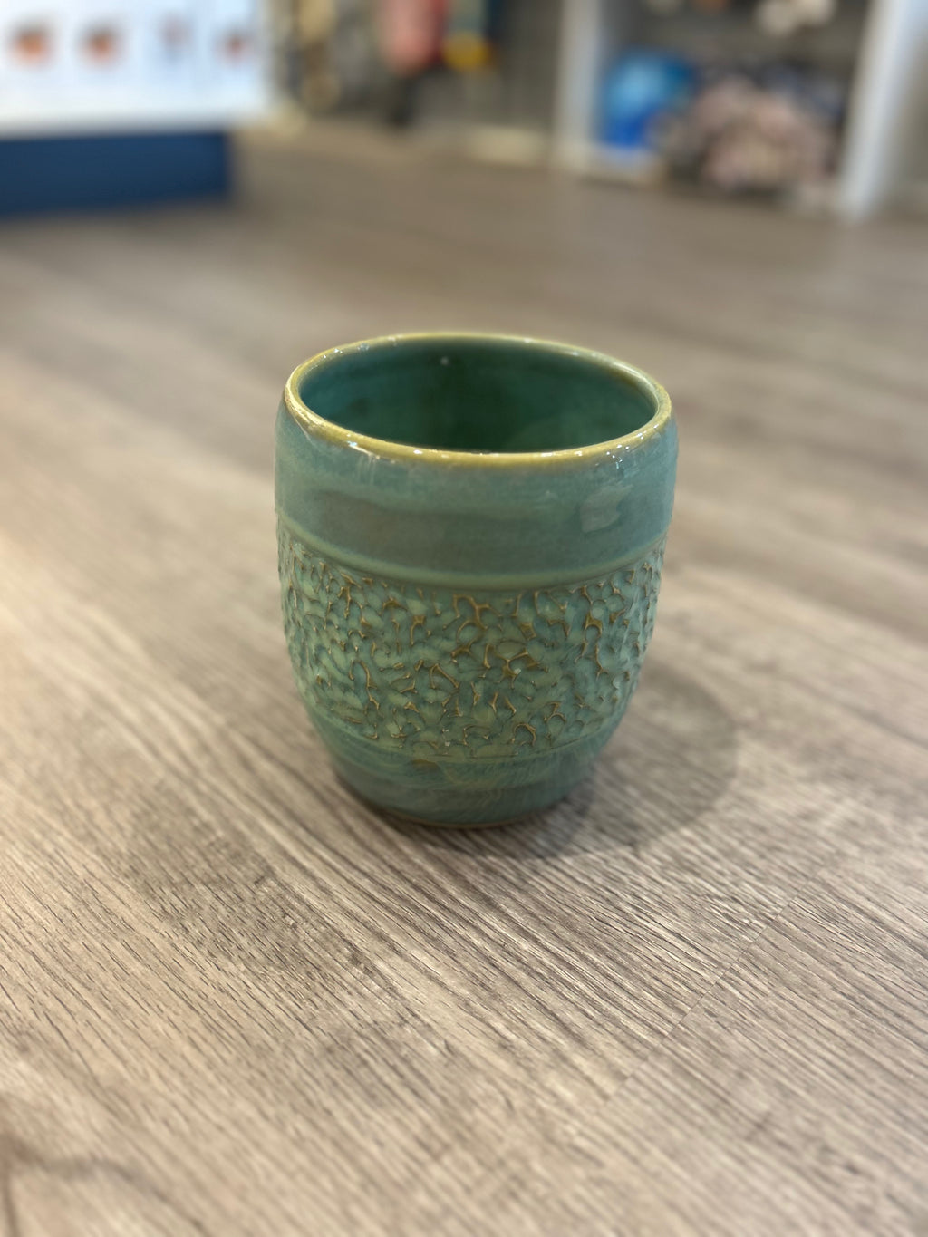 Green Utensil Holder Michele Miller Pottery Piper and Dune