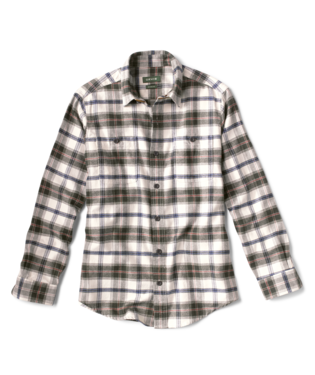 Men's Perfect Flannel Shirt - Olive/Cream | ORVIS Orvis
