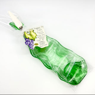 Whimsical Glass Platters Upcycled from Wine Bottles | Designs by Heidi - Various Options Designs by Heidi