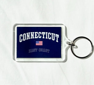 Connecticut Key Chain | Piper and Dune Exclusive Purebuttons.com