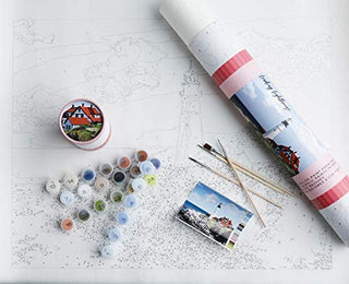 Leading Lighthouse Paint-By-Number Kit Pink Picasso
