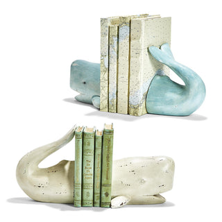 Whale Tale 2pc Bookend Set - 2 Colors Two's Company