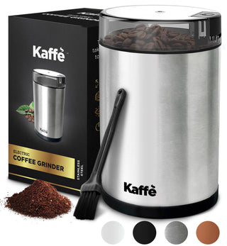 Kaffe Electric Coffee Grinder w/ Cleaning Brush - 3.5oz Kaffe