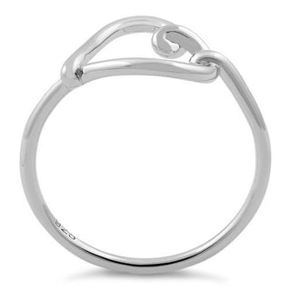 Sterling Silver Heart Knot Ring Wholesale Sparkle
