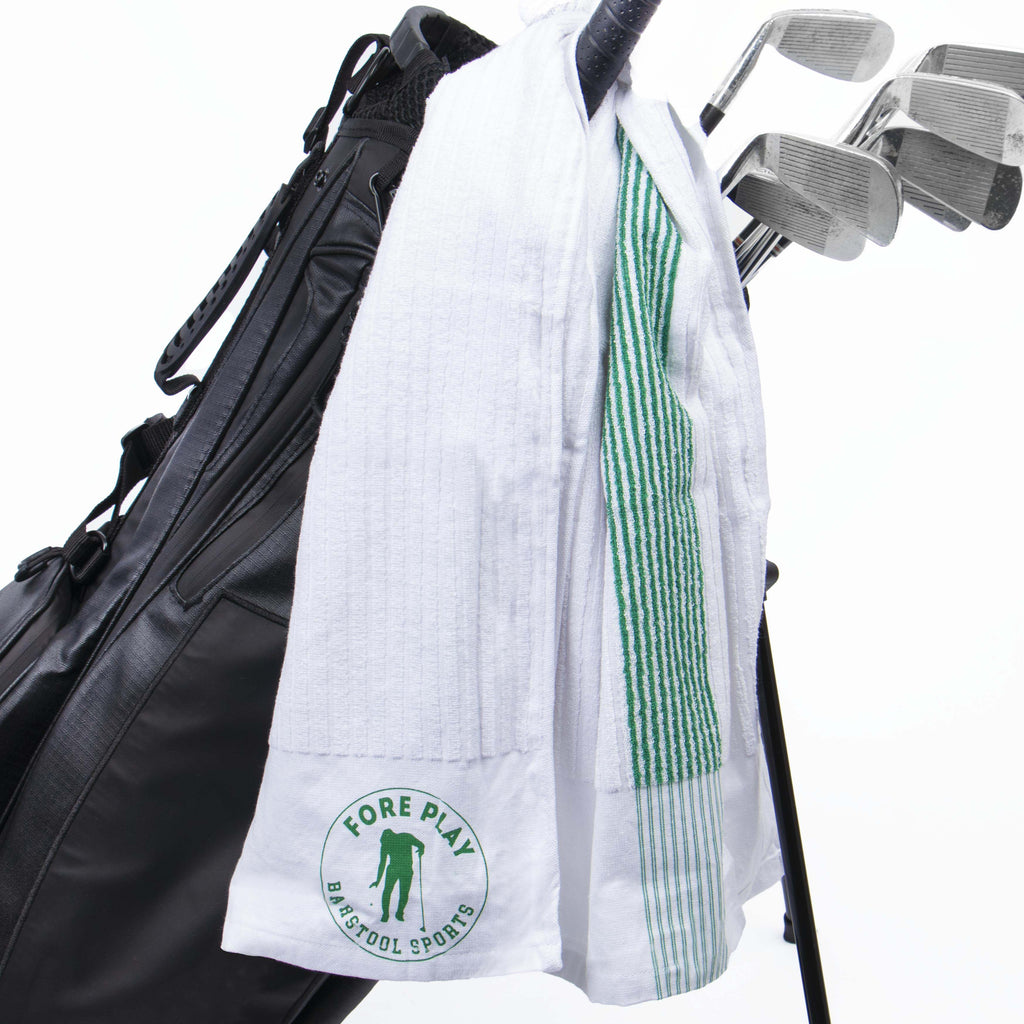 Fore Play Caddy Golf Towel Barstool Sports Piper and Dune