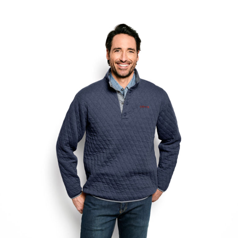 Men s Outdoor Quilted Snap Sweatshirt 2 Colors