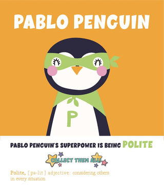 Super Hero Penguin | Paint by Numbers Pink Picasso
