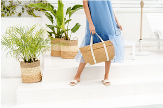 Sea + Grass Straw Bags