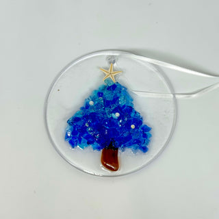 Artisan Made Resin and Sea Glass Christmas Tree Ornaments- 3 Styles! | Gypsy Waves Gypsy Waves