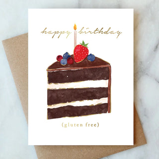 Gluten Free Cake Birthday Greeting Card Abigail Jayne Design