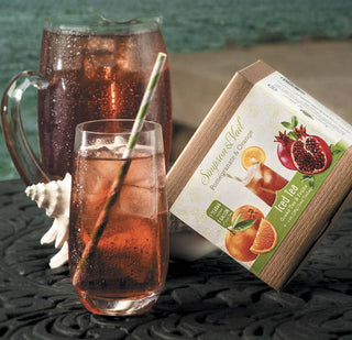 Pomegranate & Orange Green Fruits Iced Teabags Simpson & Vail
