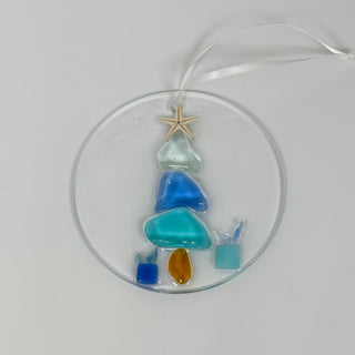 Artisan Made Resin and Sea Glass Christmas Tree Ornaments- 3 Styles! | Gypsy Waves Gypsy Waves