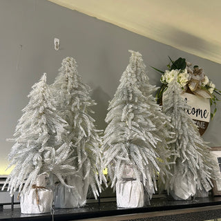 Snow Covered Christmas Trees - Multiple Sizes Two's Company