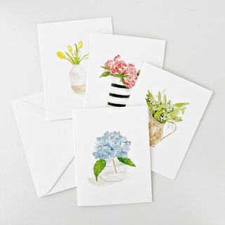 Flower notecards set emily lex studio