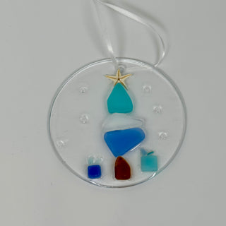 Artisan Made Resin and Sea Glass Christmas Tree Ornaments- 3 Styles! | Gypsy Waves Gypsy Waves