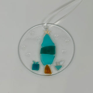 Artisan Made Resin and Sea Glass Christmas Tree Ornaments- 3 Styles! | Gypsy Waves Gypsy Waves