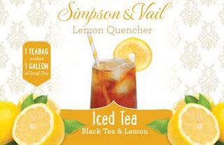 Lemon Quencher Black Iced Teabags Simpson & Vail