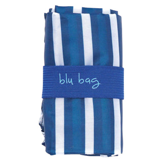 BRETON STRIPE NAVY blu Bag Reusable Shopper Tote rockflowerpaper
