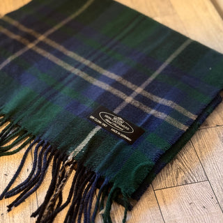 Unisex 100% Cashmere Scarves - Plaid Colors Seattle Silver