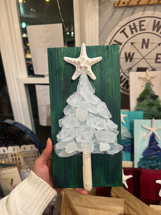 Lighted Sea Glass Trees - 2 sizes- Each One Is Uniquely Made! Gypsy Waves