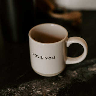Love You Stoneware Coffee Mug - Gifts & Home Decor Sweet Water Decor