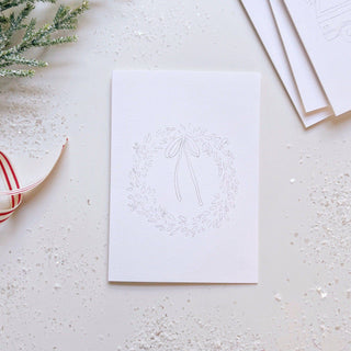 Christmas cheer paintable notecard emily lex studio