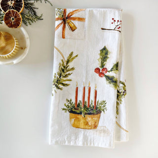 Yuletide tea towel emily lex studio