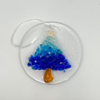 Artisan Made Resin and Sea Glass Christmas Tree Ornaments- 3 Styles! | Gypsy Waves Gypsy Waves