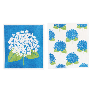 HYDRANGEA blu Cloths Reusable Sponge-Cloth, Set of 2 rockflowerpaper