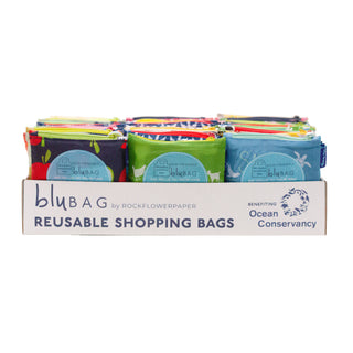 ROOT VEGGIES blu Bag Reusable Shopper Tote rockflowerpaper