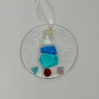 Artisan Made Resin and Sea Glass Christmas Tree Ornaments- 3 Styles! | Gypsy Waves Gypsy Waves