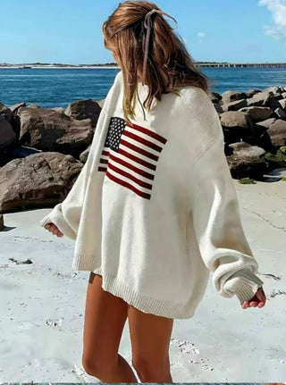 #1 BEST SELLING & INTERNET SENSATION - USA Flag Sweater Serenity Collective LLC