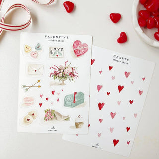 Valentine sticker sheets emily lex studio