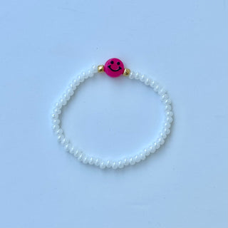 Smiley Face Beaded Bracelets- 10 Colors & 2 Sizes! | Coastal Beads by Rebecca Coastal Beads by Rebecca