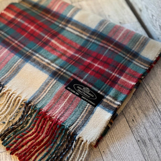 Unisex 100% Cashmere Scarves - Plaid Colors Seattle Silver