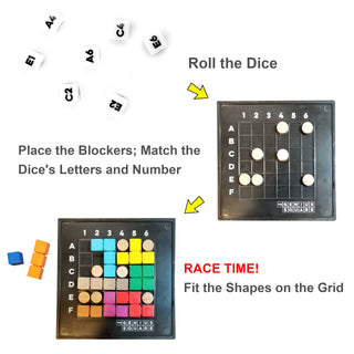 Genius Square - Award Winner 62208 Solution STEM Puzzle Game MukikiM