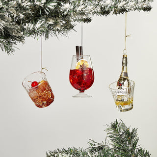 Eat, Drink, and Be Merry Ornaments - 6 Designs Two's Company