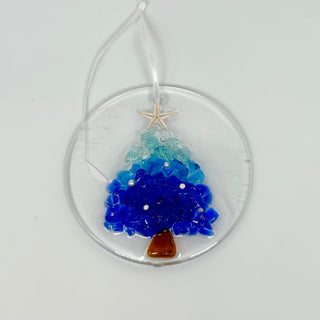 Artisan Made Resin and Sea Glass Christmas Tree Ornaments- 3 Styles! | Gypsy Waves Gypsy Waves