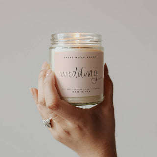 Wedding 9 oz Soy Candle - Home Decor & Wedding Gifts Sweet Water Decor
