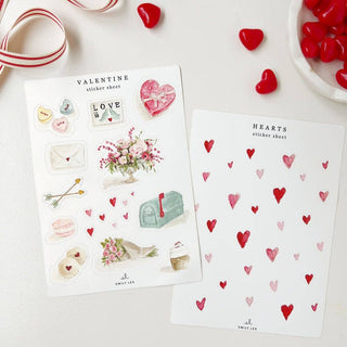 Valentine sticker sheets emily lex studio