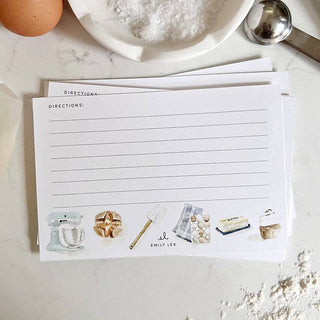 Baking recipe cards emily lex studio