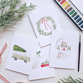 Christmas cheer paintable notecard emily lex studio