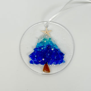 Artisan Made Resin and Sea Glass Christmas Tree Ornaments- 3 Styles! | Gypsy Waves Gypsy Waves