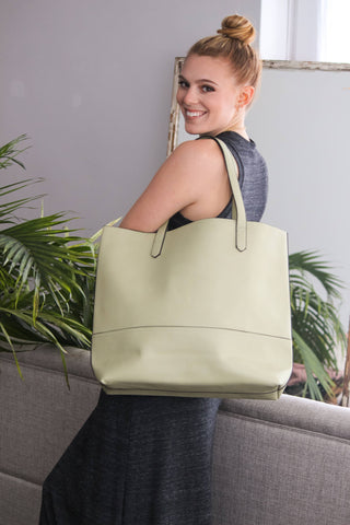 The Taylor Tote: Gray Suede: Gray Suede K. Carroll Accessories