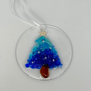 Artisan Made Resin and Sea Glass Christmas Tree Ornaments- 3 Styles! | Gypsy Waves Gypsy Waves