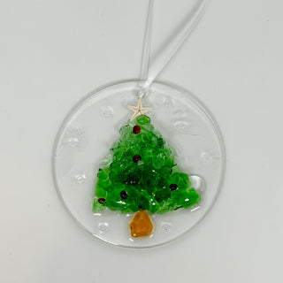 Artisan Made Resin and Sea Glass Christmas Tree Ornaments- 3 Styles! | Gypsy Waves Gypsy Waves