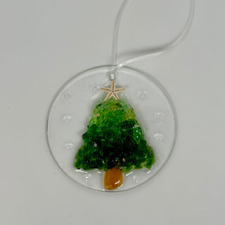 Artisan Made Resin and Sea Glass Christmas Tree Ornaments- 3 Styles! | Gypsy Waves Gypsy Waves