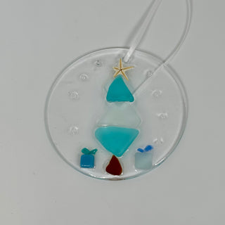 Artisan Made Resin and Sea Glass Christmas Tree Ornaments- 3 Styles! | Gypsy Waves Gypsy Waves