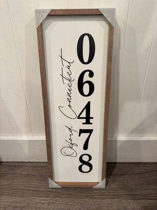 Personalized City, State, & Zipcode Signs Kendrick Home