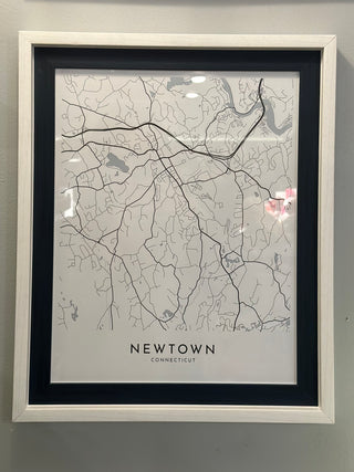 Western Connecticut Local Map Prints and Framed Prints | Piper and Dune Exclusive - 9 Options Piper and Dune